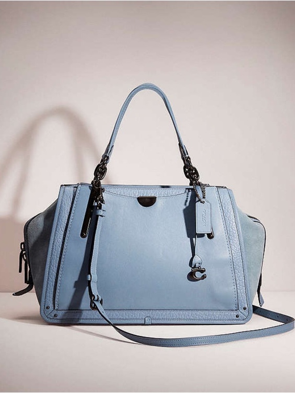 COACH Restored Dreamer 36 Slate/Pewter Leather Handbag